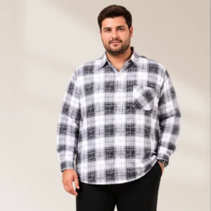 Plussize Check Style Shirt