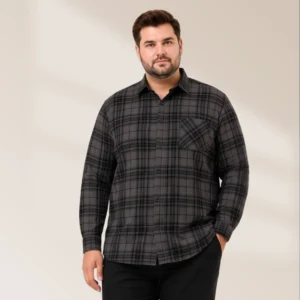 Black Grey Checkered Casual