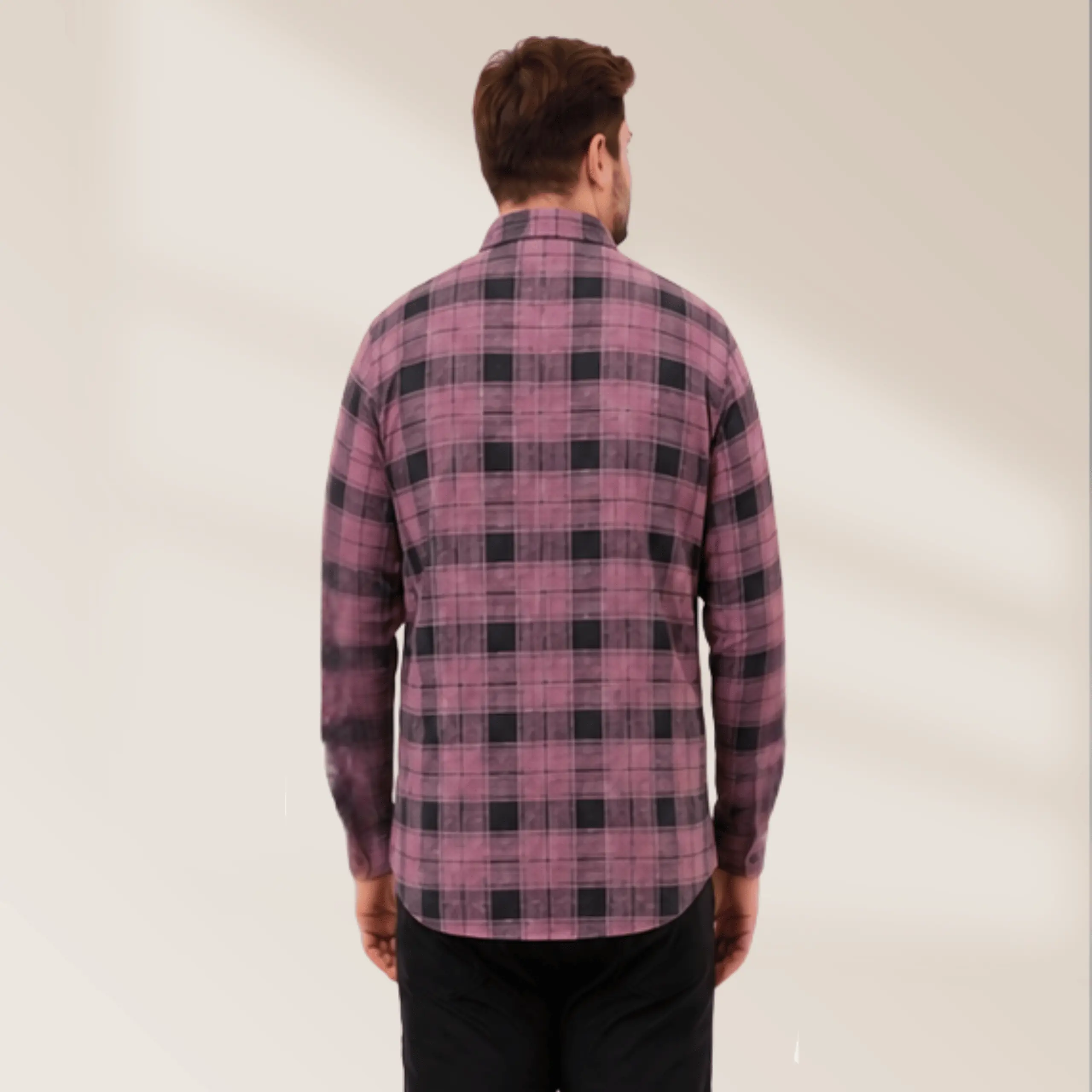 Men’s Plus Size Premium Red Plaid Shirt – XXXL Comfort Fit - Image 3