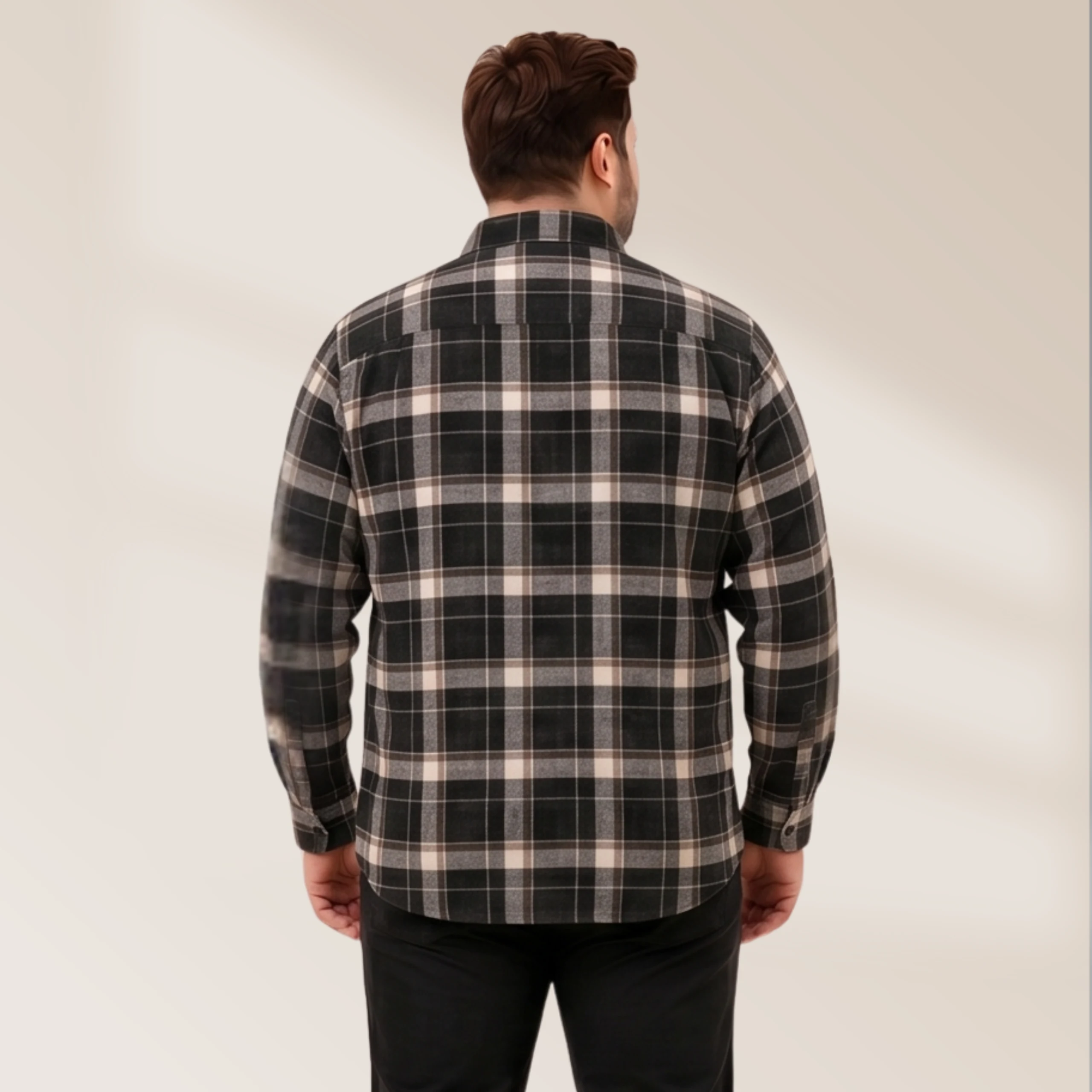 Full Sleeve Plussize Check Style Shirt